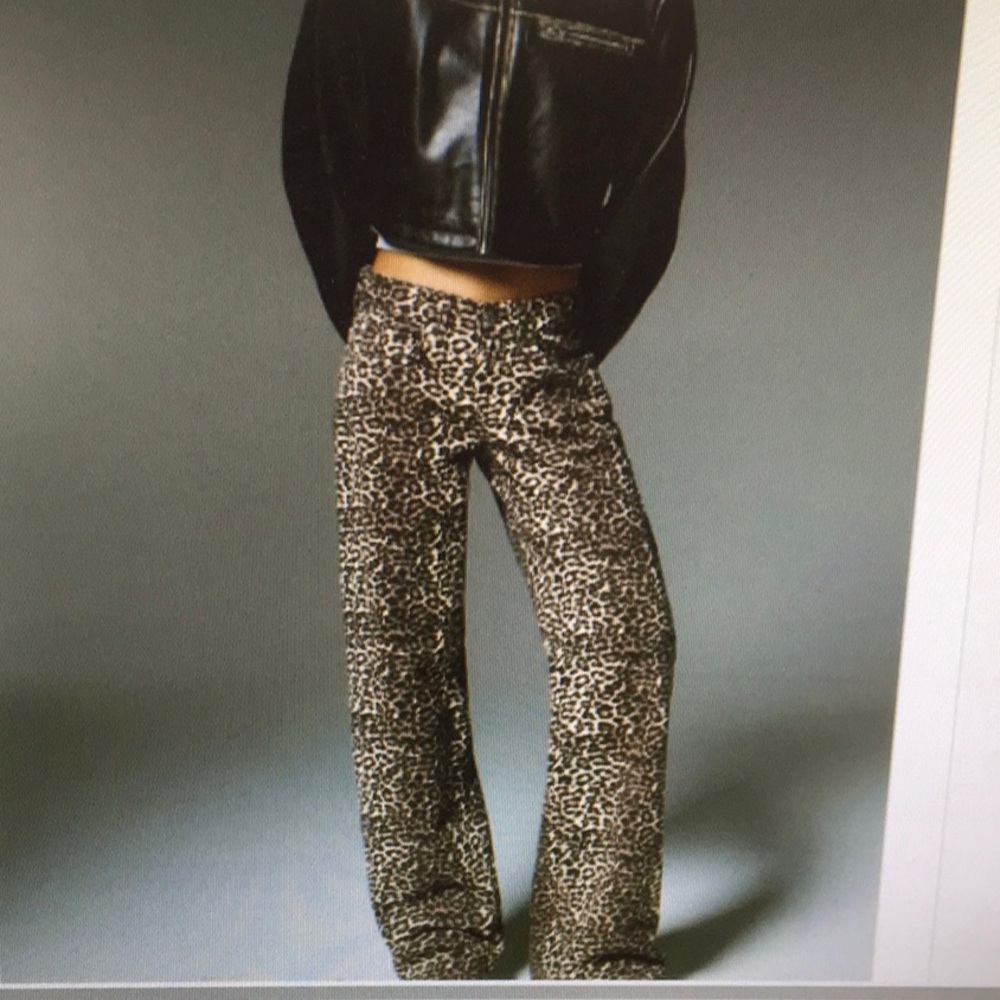 PULL&BEAR/“LEOPARD” 5 POCKET STYLE JEANS